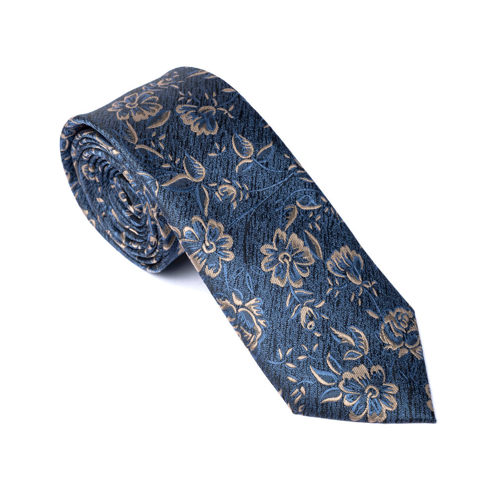 Remus Uomo Tp4977 28 Light Navy Tie & Pocket Square Set