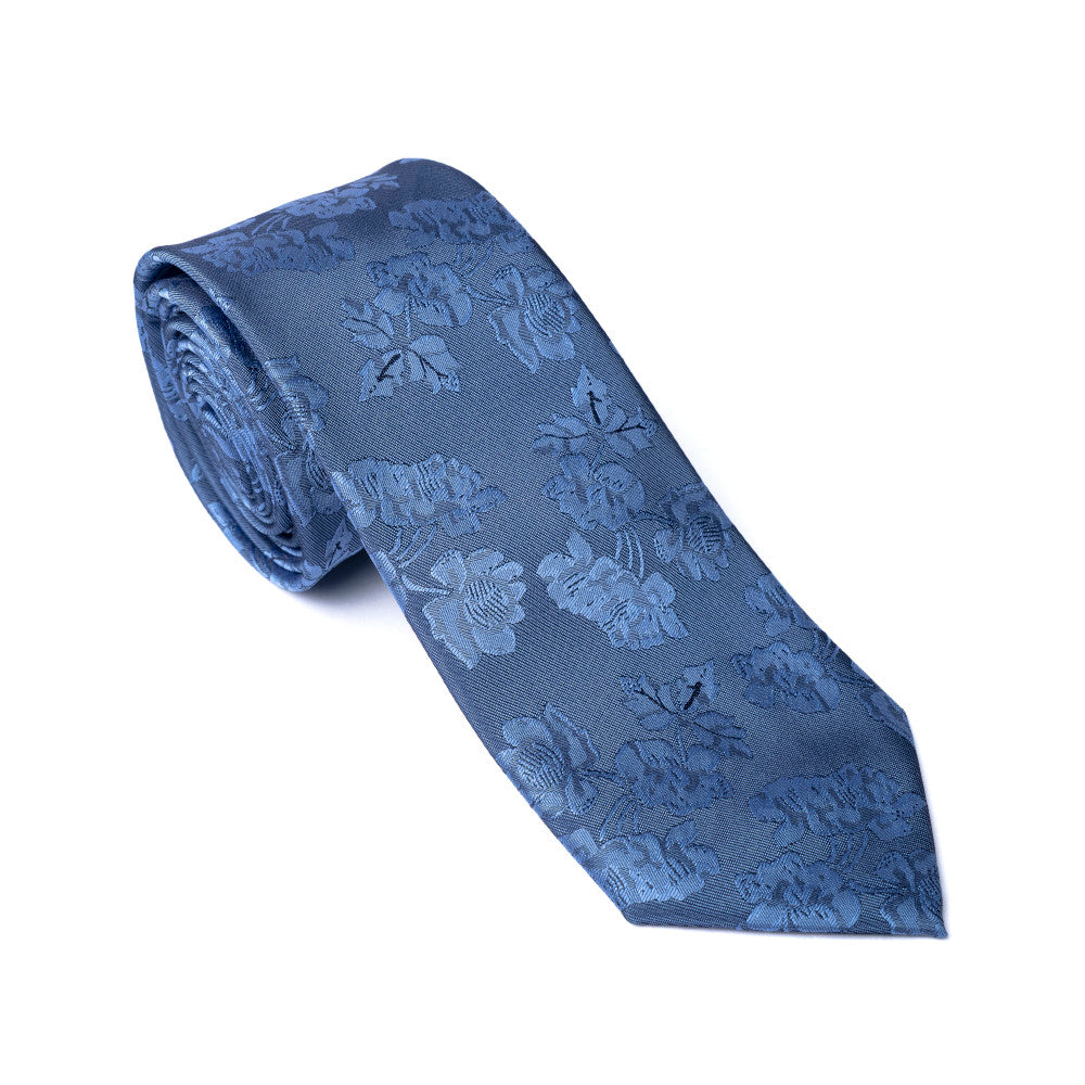 Remus Uomo Tp4981 25 Blue Tie & Pocket Square Set