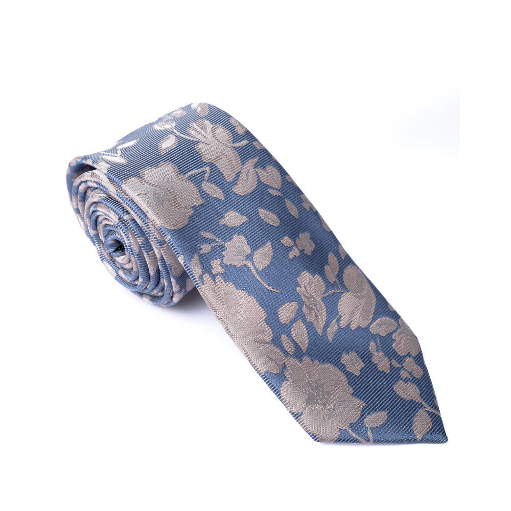 Remus Uomo Tp4983 25 Blue Tie & Pocket Square Set