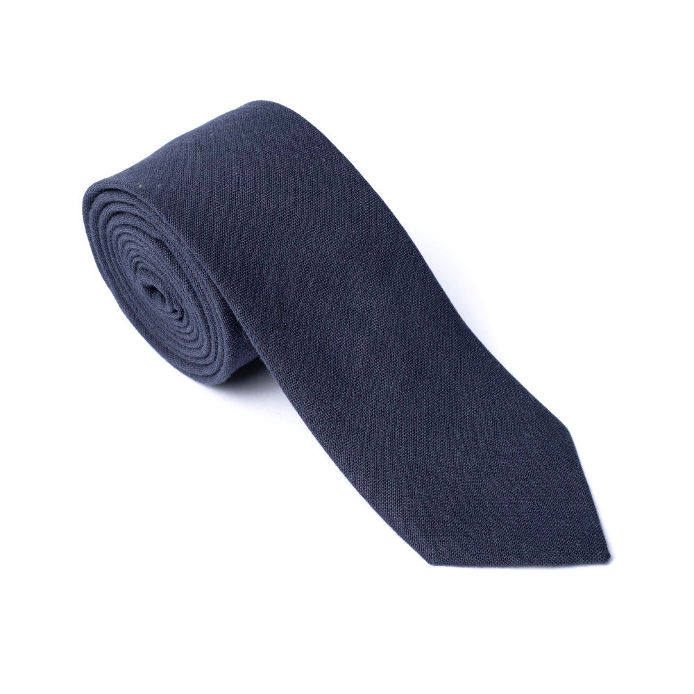 Remus Uomo TP6270 28 Hand Made Navy Tie & Pocket Square Set