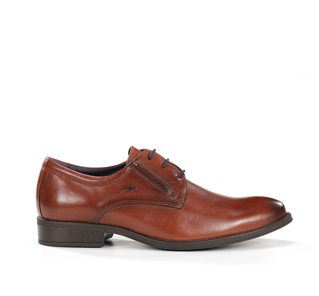 Fluchos 8410W Memory Leather Extra Wide Light Brown Casual Shoes
