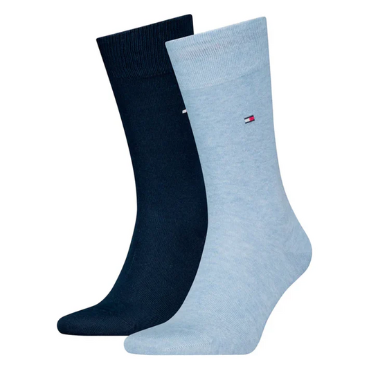 Tommy Hilfiger 371111 134 804 Light Blue Melange 2 Pack Socks