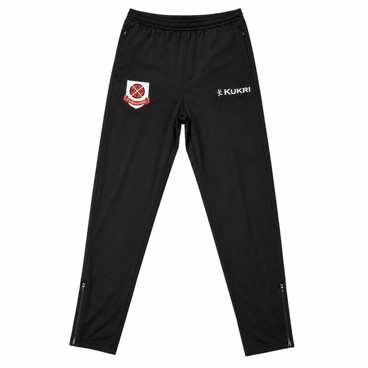 Kukri Cullybackey College Youth Knit Tapered Track Pants Black