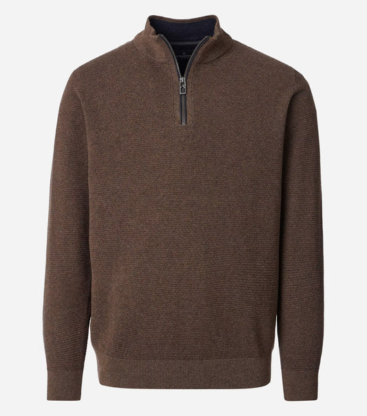 Casa Moda 454479000 677 Coffee Zip Top
