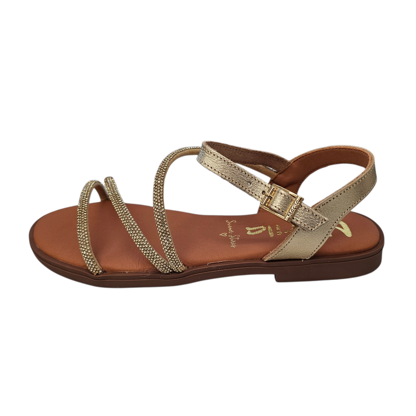 Marila Brades Brilliant Platinum/Grain Sandals