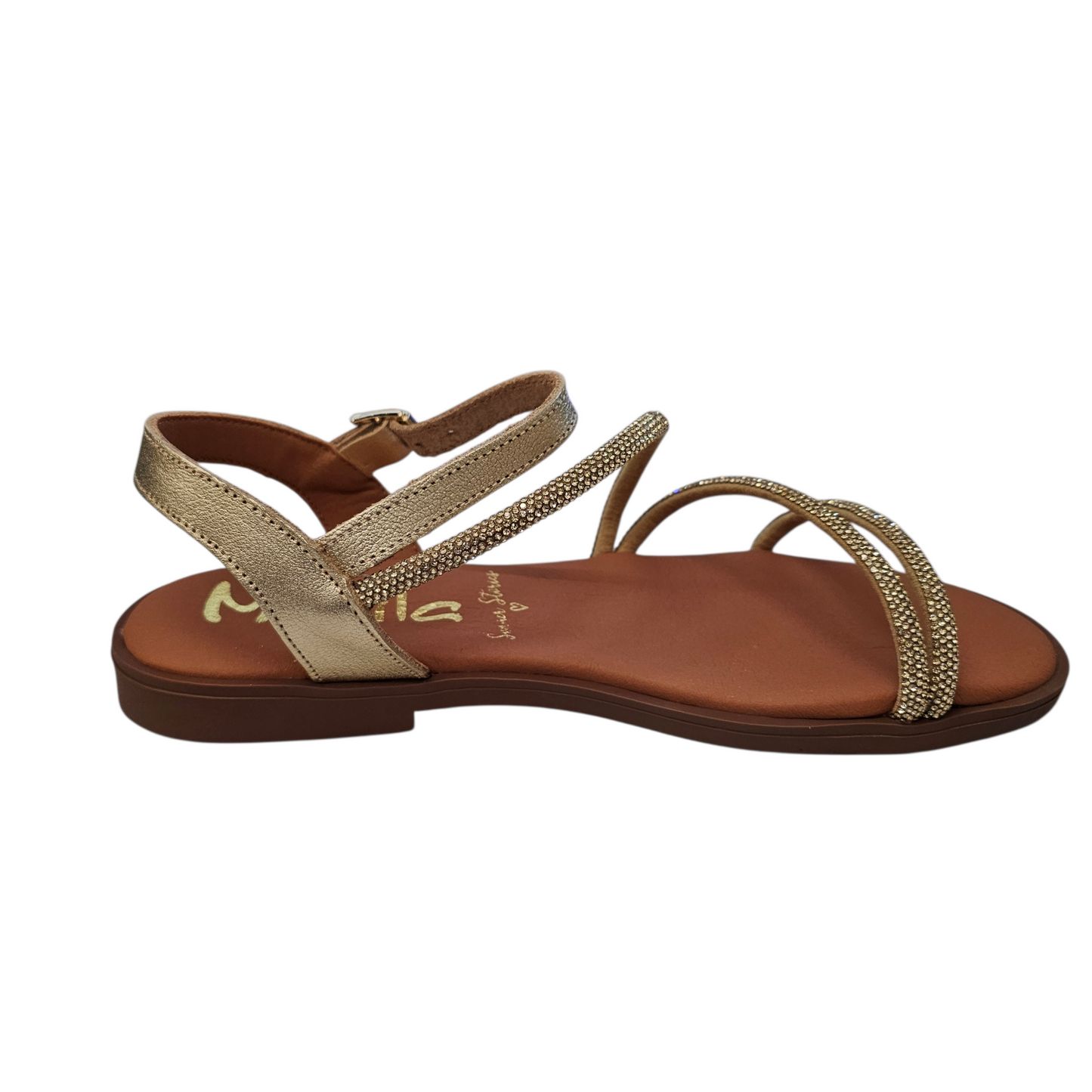 Marila Brades Brilliant Platinum/Grain Sandals