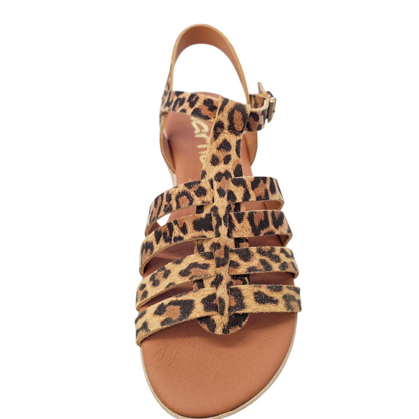Marila Ica Leopard Black Sandals