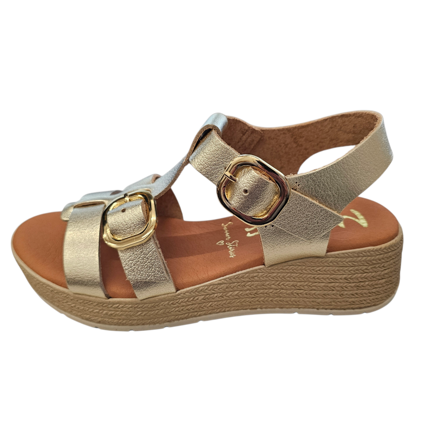 Marila Bamba Grain Champagne Sandals