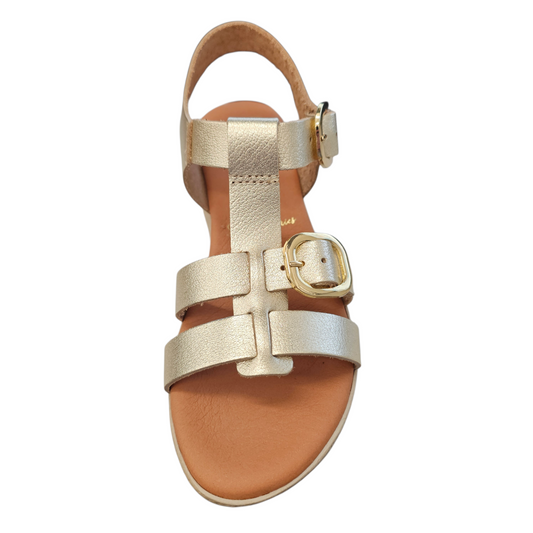 Marila Bamba Grain Champagne Sandals