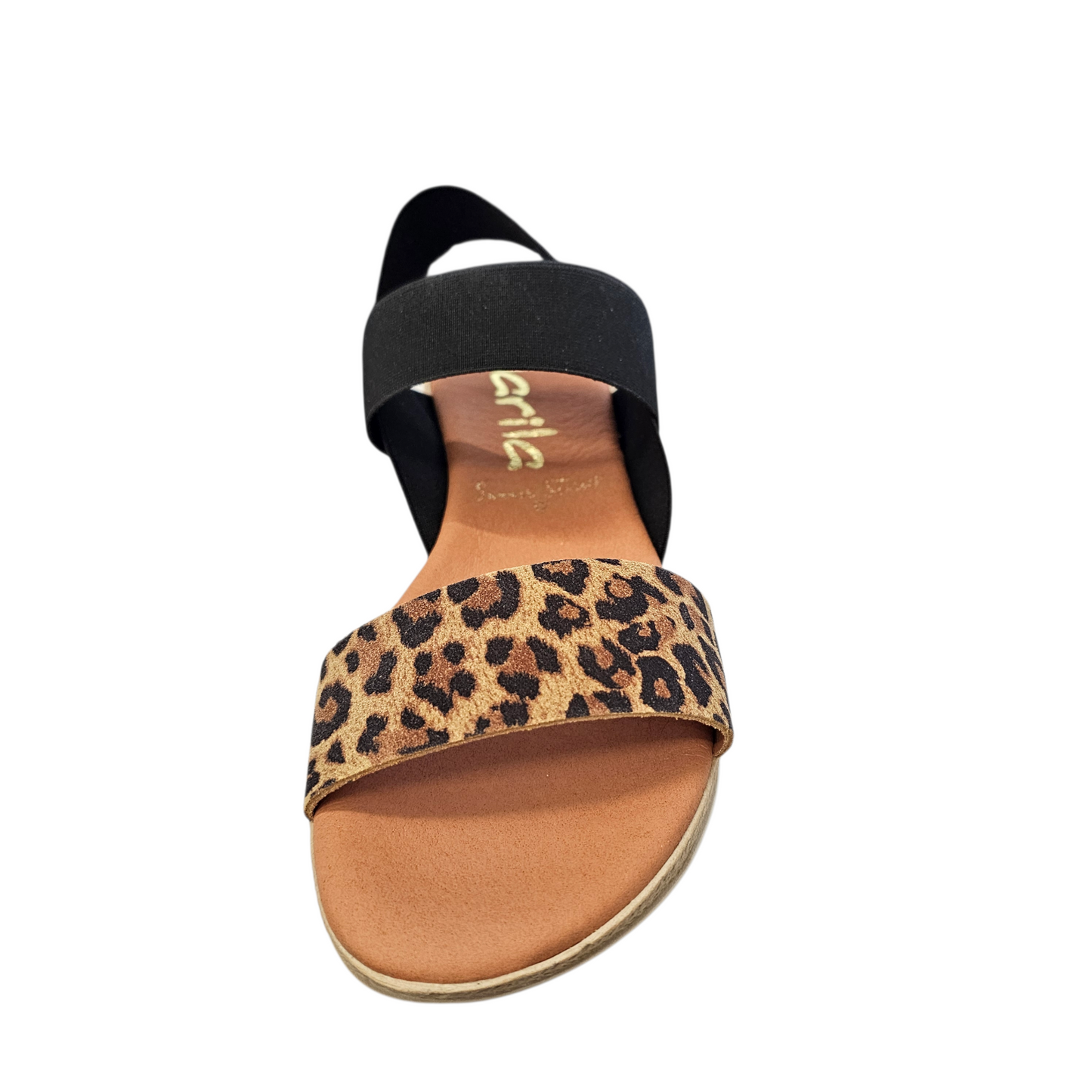 Marila Ibiza Leopard Black Sandals
