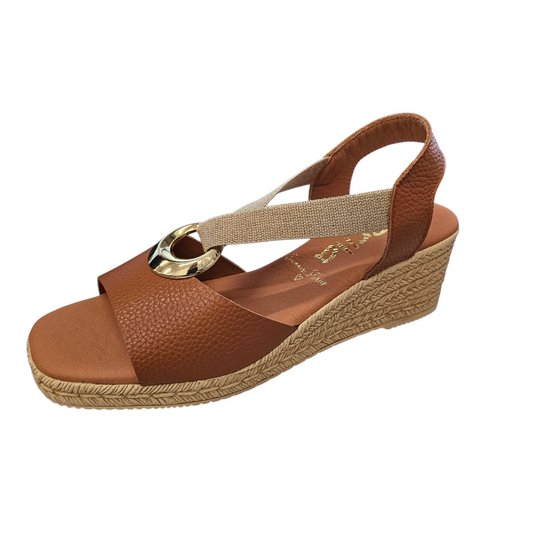 Marila Iber Oxford Camel Sandals