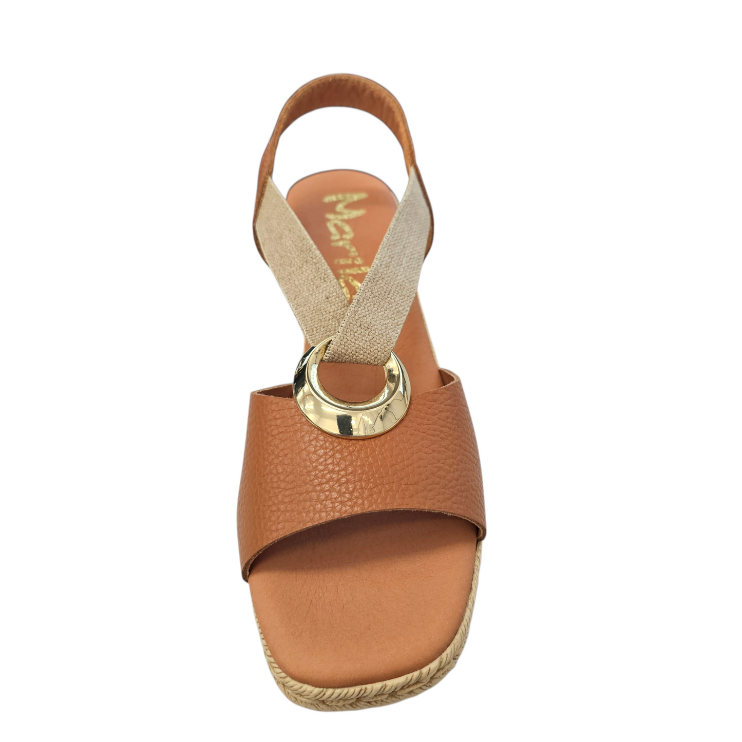 Marila Iber Oxford Camel Sandals