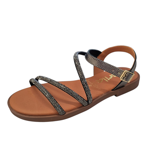 Marila Brades Brilliant Steel/Grain Sandals