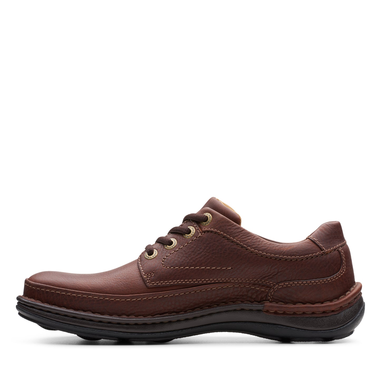 Clarks Nature Three Mahogany Leather Shoes