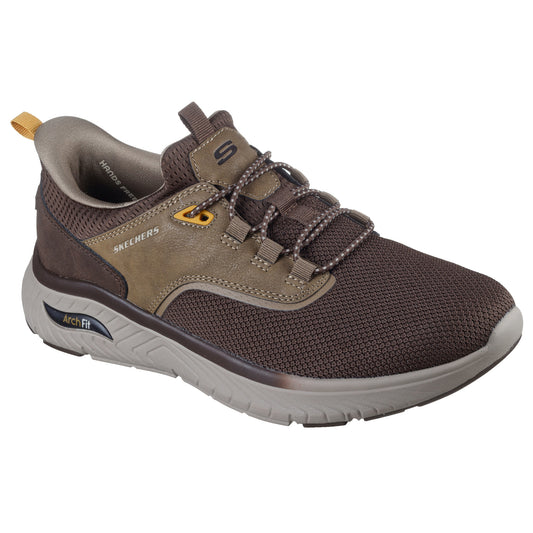 Skechers 211190 Arch Fit Crosser - Chozen Brown Trainers