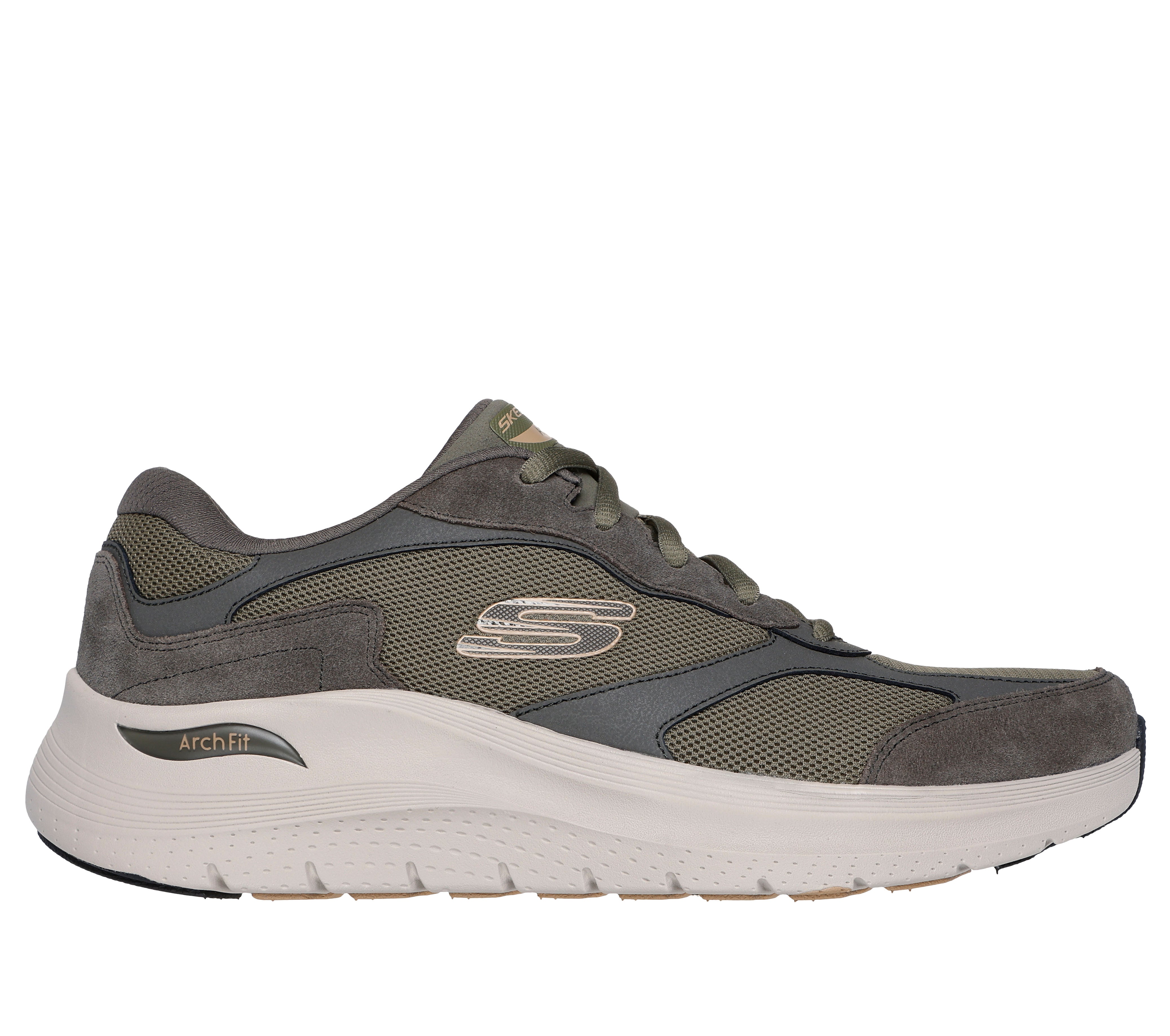 Skechers 232702 Arch Fit 2.0 The Keep Olive Trainers Wallace