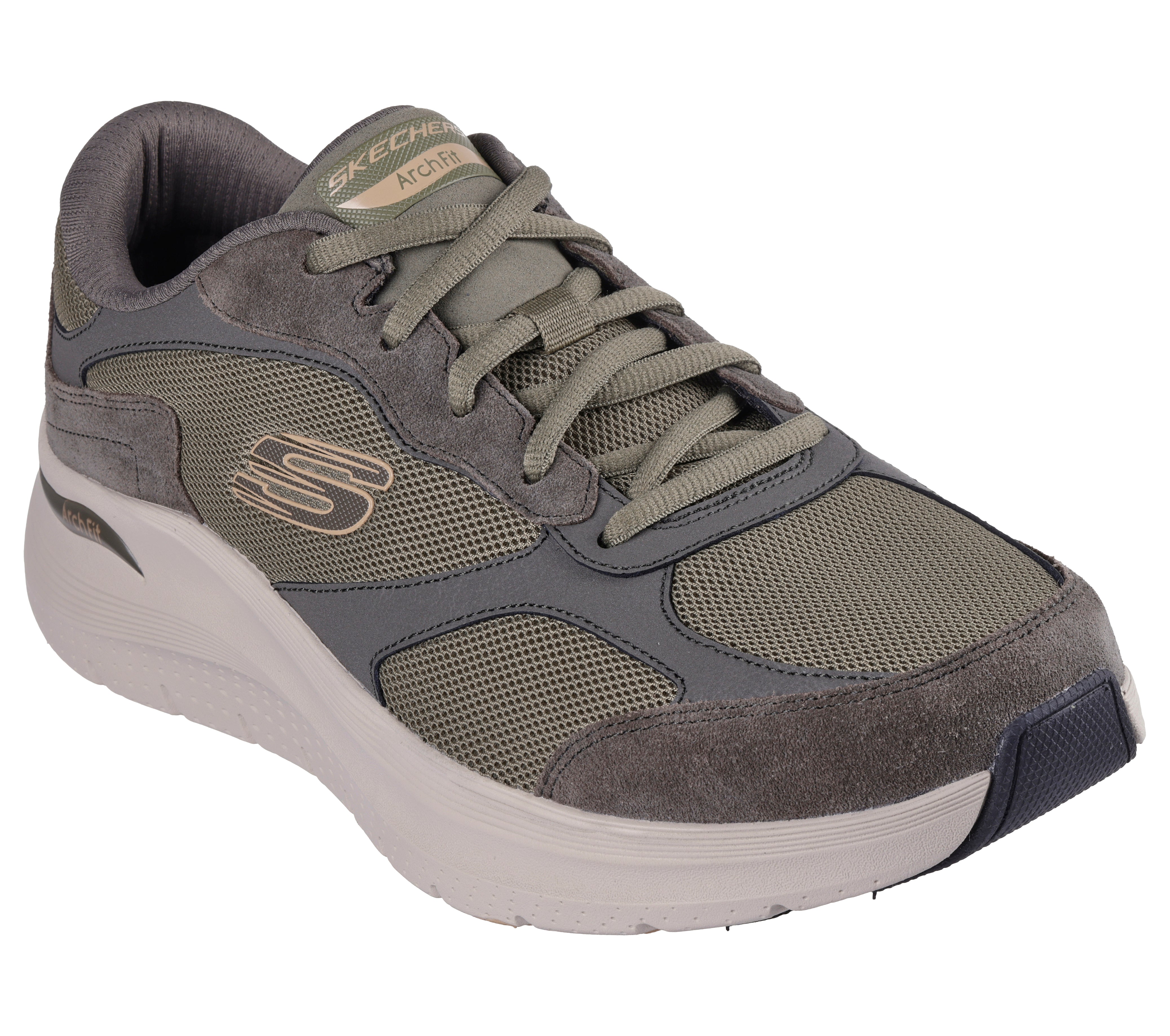 Skechers 232702 Arch Fit 2.0 The Keep Olive Trainers Wallace