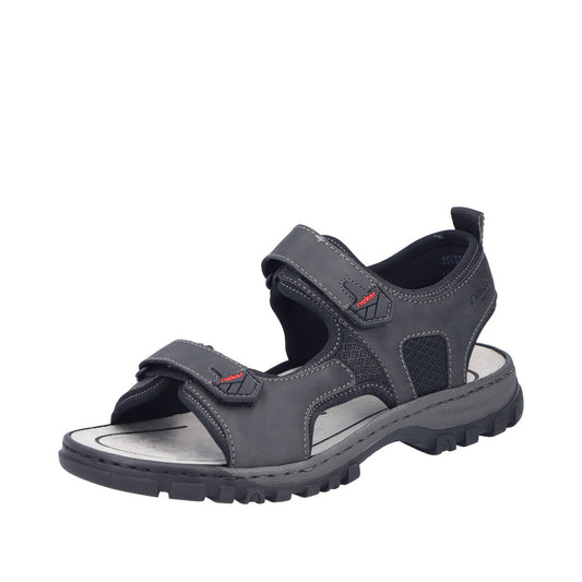 Rieker 25055-00 Black Sandals