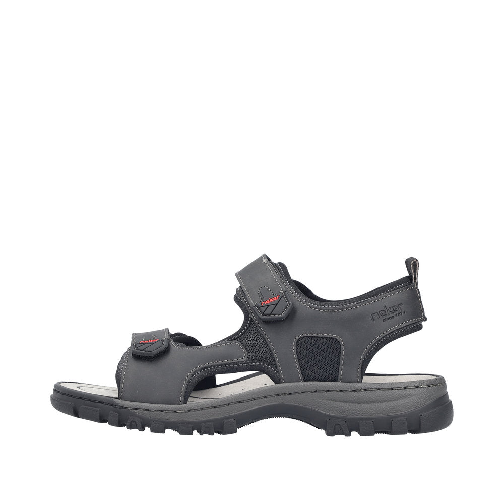 Rieker 25055-00 Black Sandals
