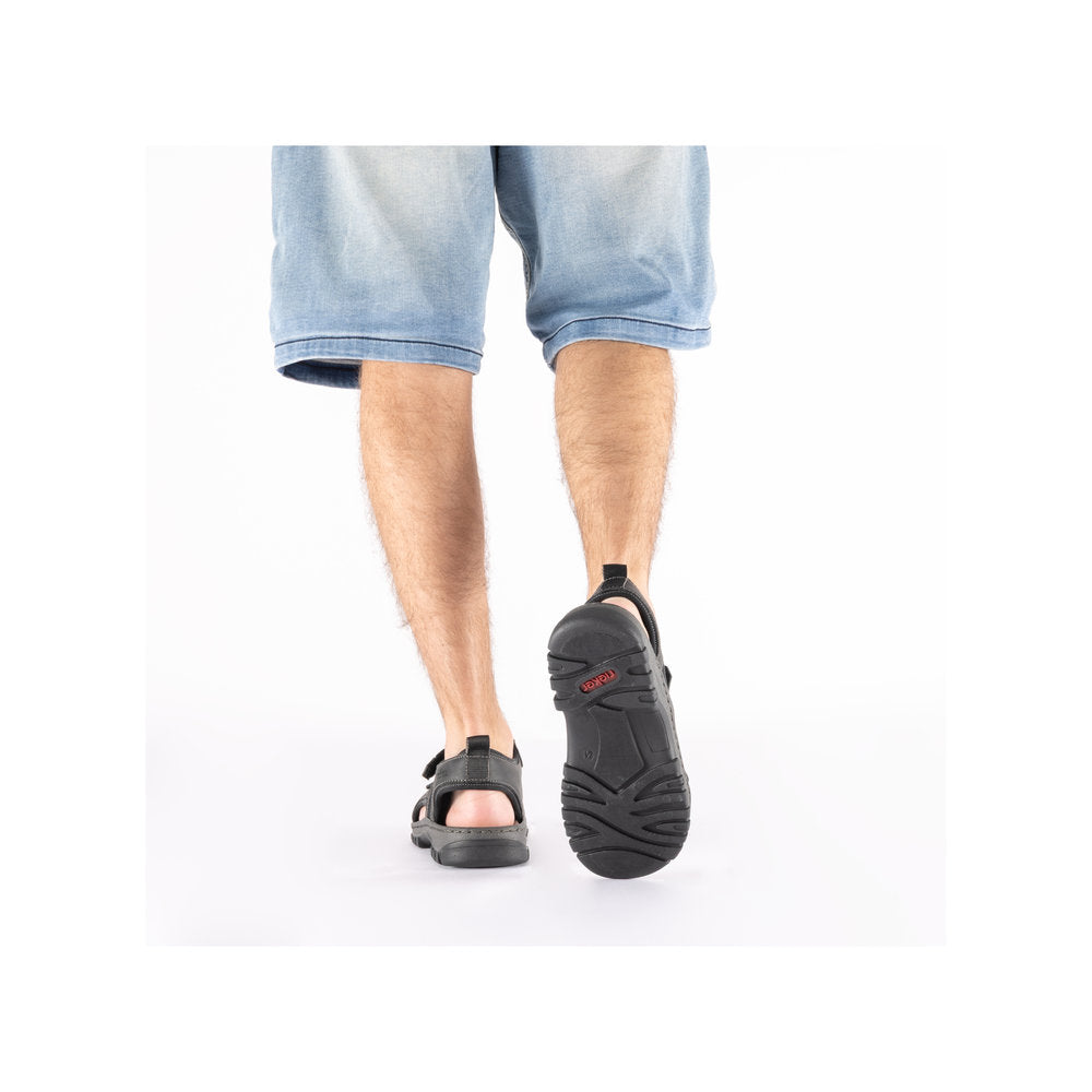 Rieker 25055-00 Black Sandals