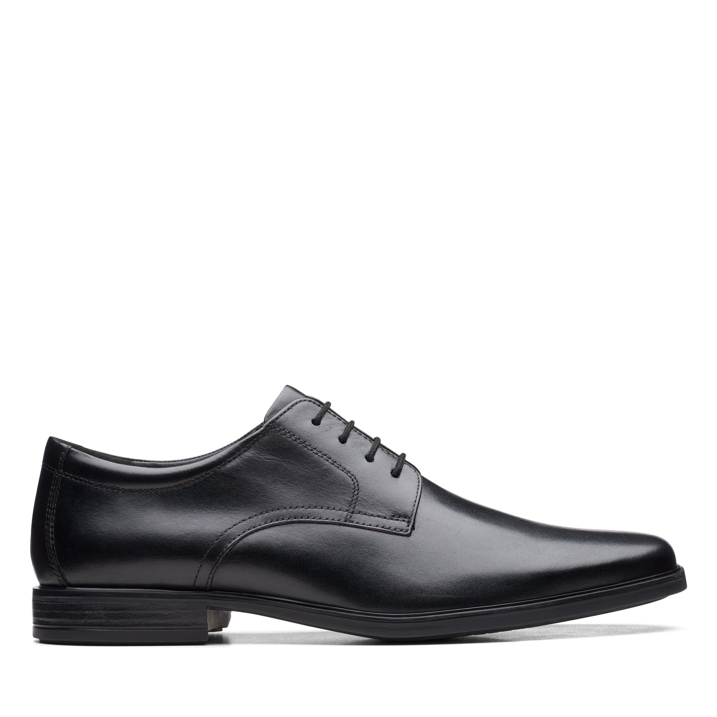 Clarks Howard Walk Black Leather Shoes
