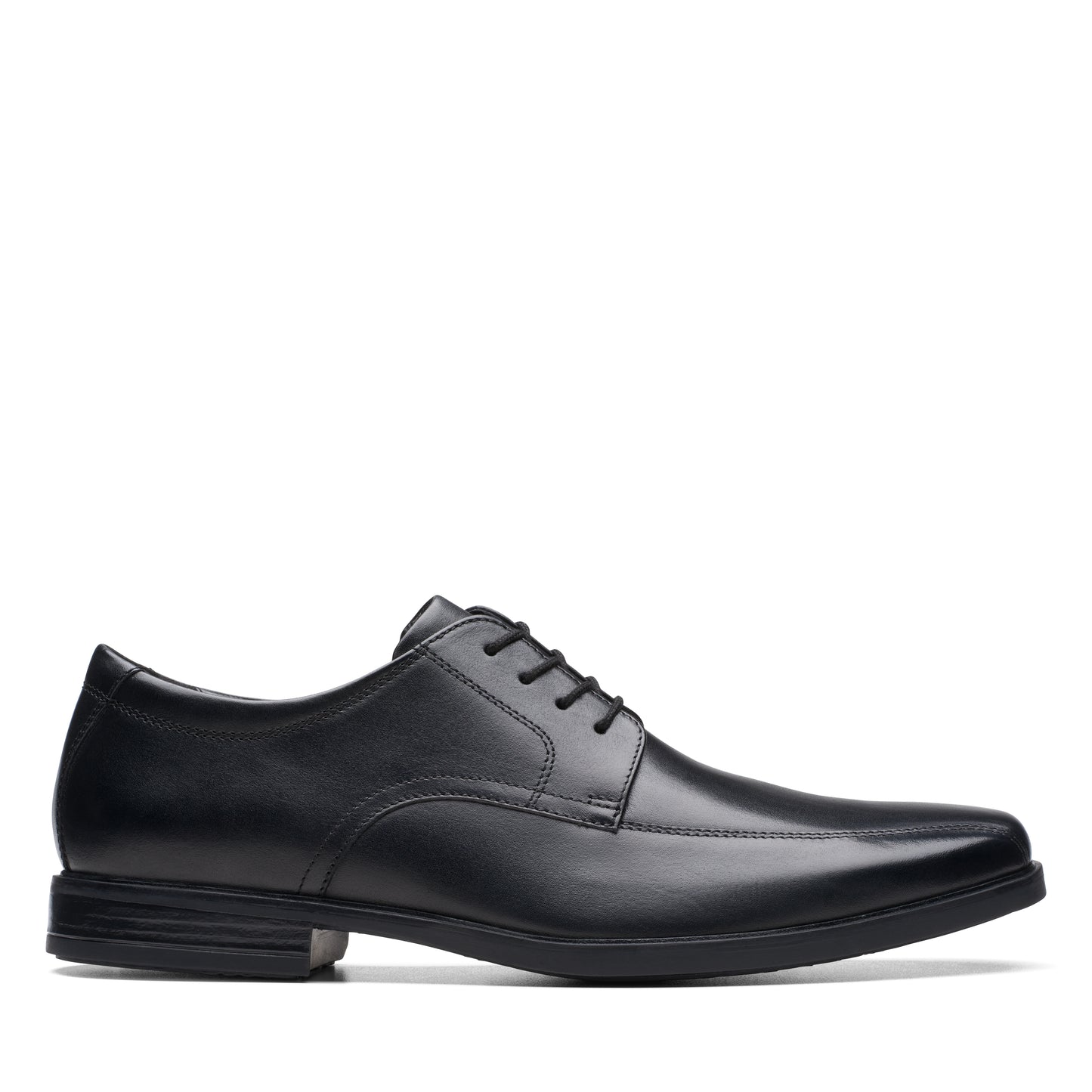 Clarks Howard Over Black Leather Shoes