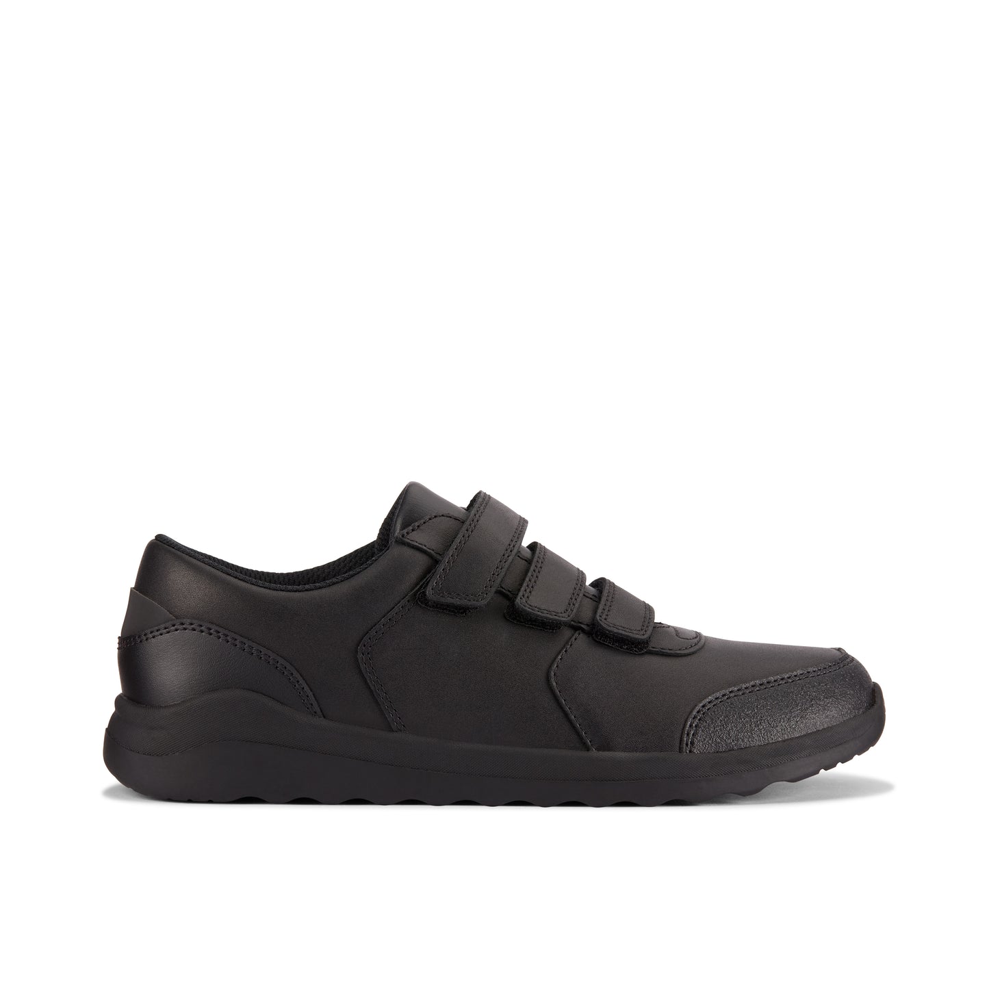 Clarks Daze Step Black Leather School Shoes
