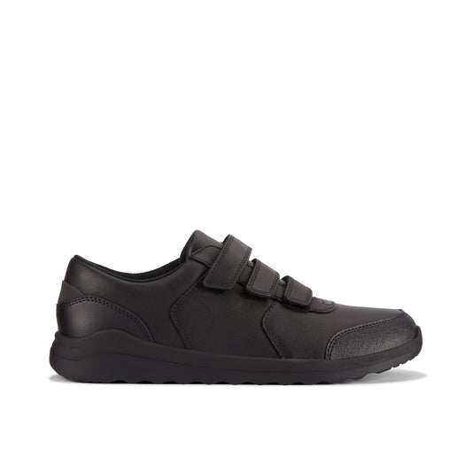 Clarks Daze Step Black Leather School Shoes