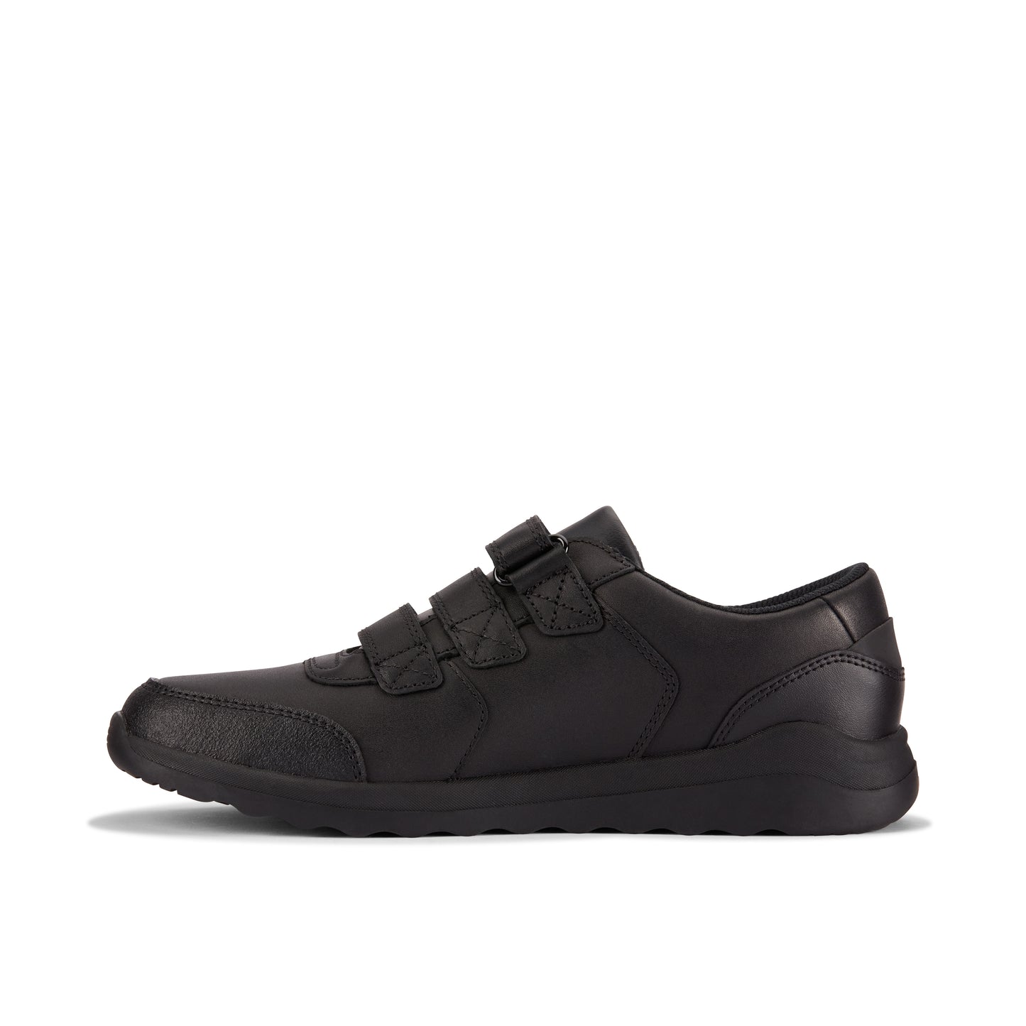 Clarks Daze Step Black Leather School Shoes