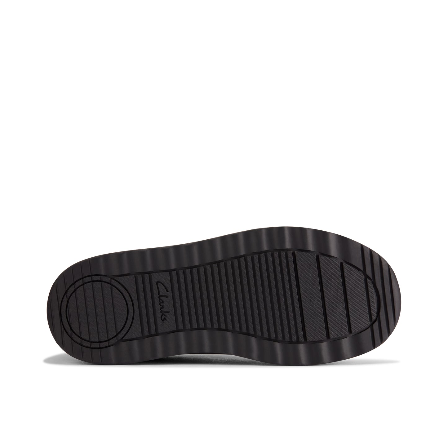 Clarks Daze Step Black Leather School Shoes