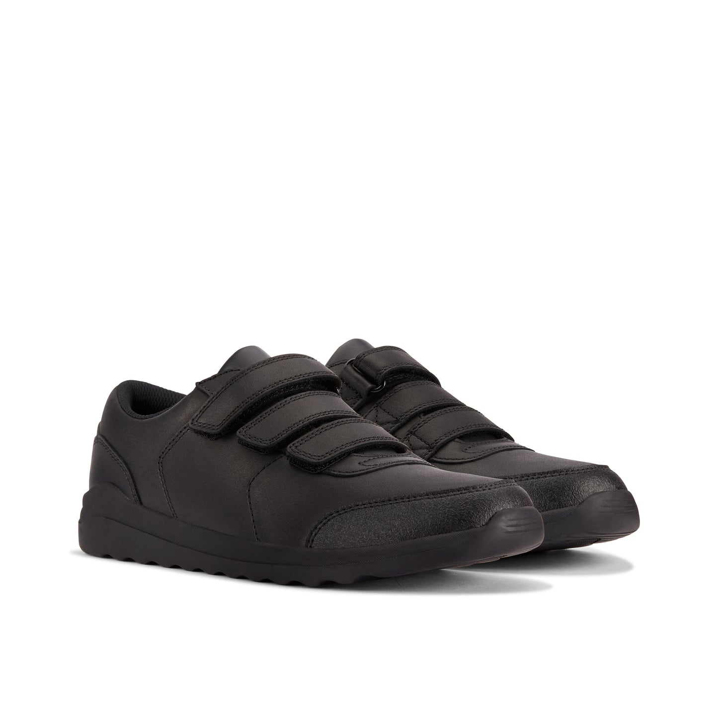 Clarks Daze Step Black Leather School Shoes