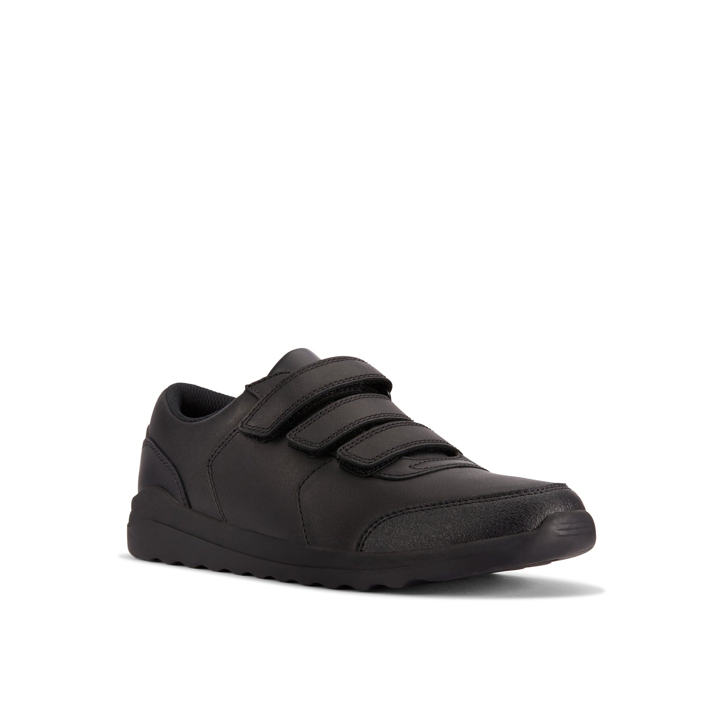 Clarks Daze Step Black Leather School Shoes