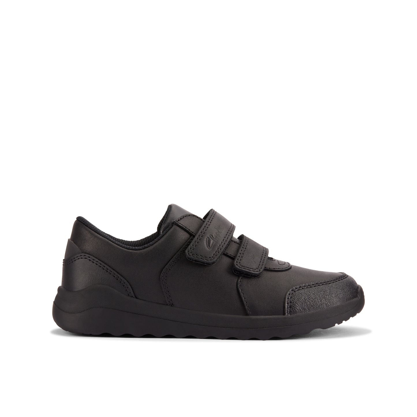 Clarks Daze Step 2 Black Leather School Shoes
