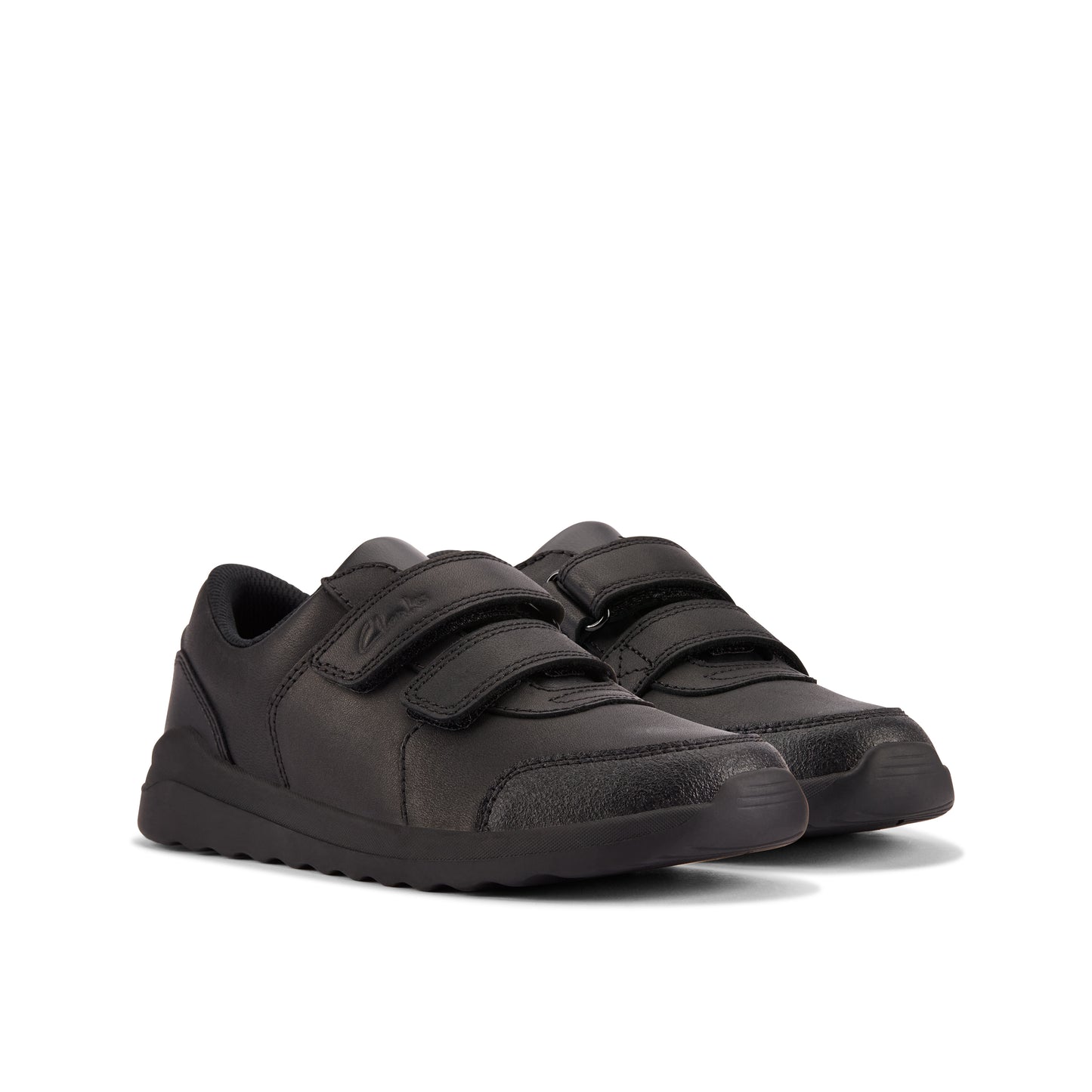 Clarks Daze Step 2 Black Leather School Shoes