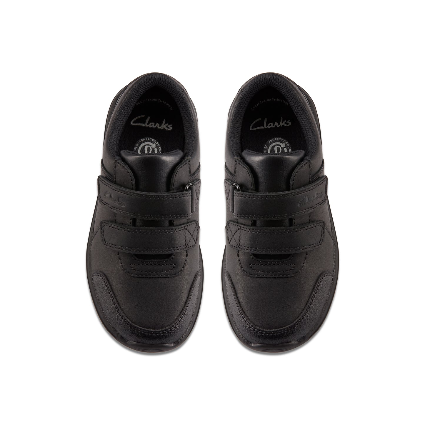 Clarks Daze Step 2 Black Leather School Shoes