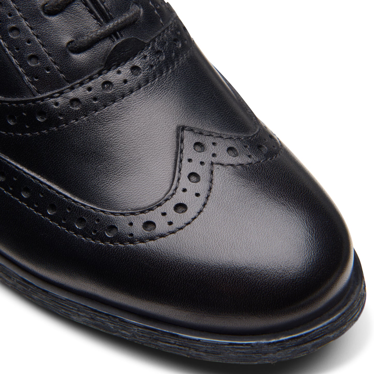 Clarks Havisham Oak Black Leather School Shoes