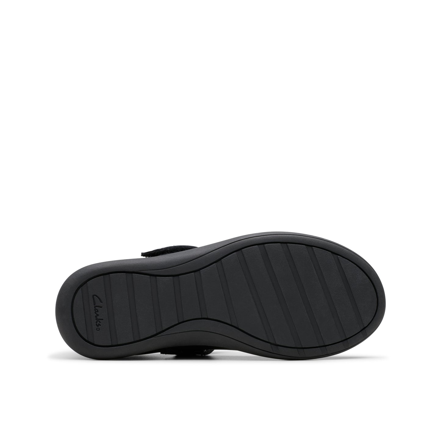 Clarks Etch Pure Black Leather School Shoes