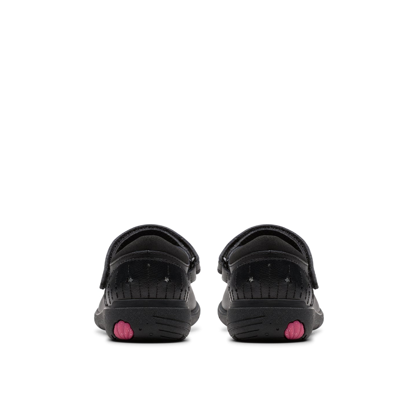 Clarks Relda Wish Black Leather School Shoes