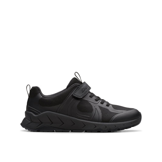 Clarks Selva Edge Black School Shoes