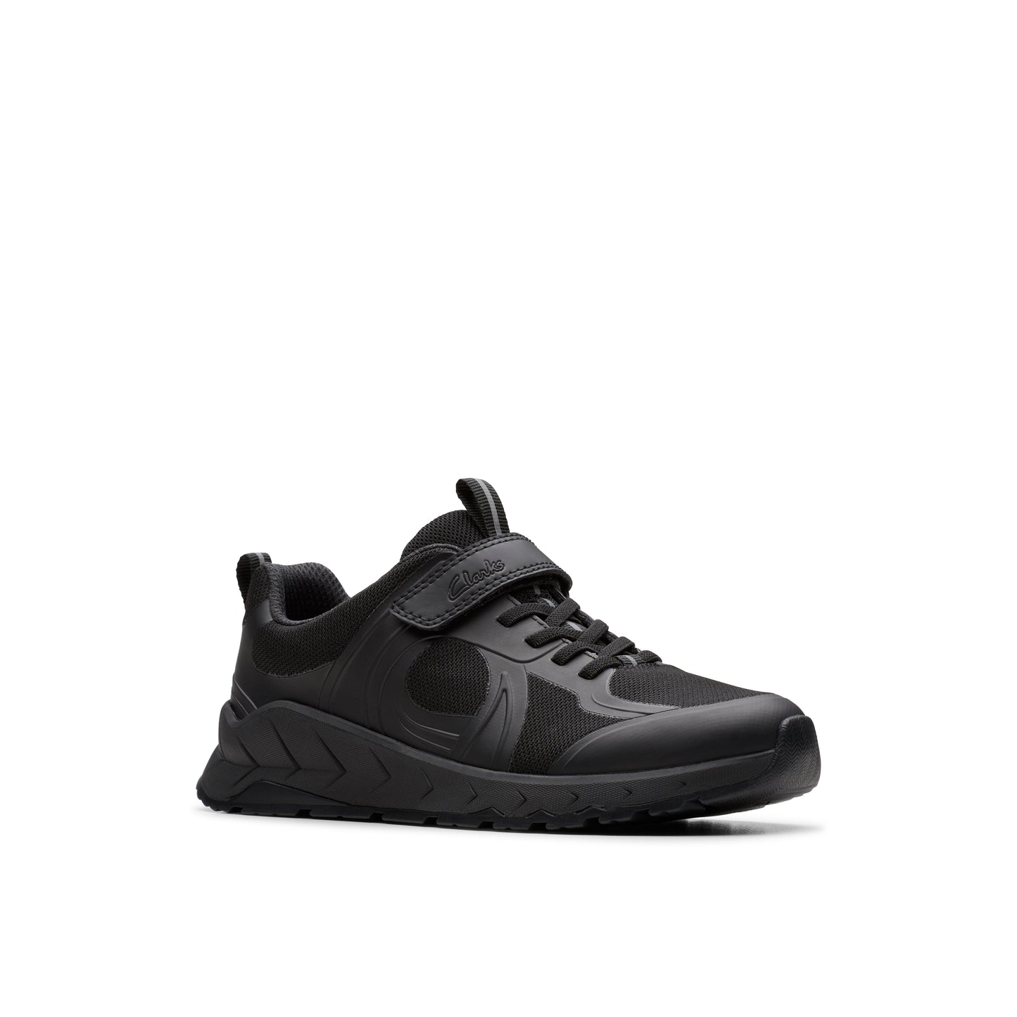 Clarks Selva Edge Black School Shoes