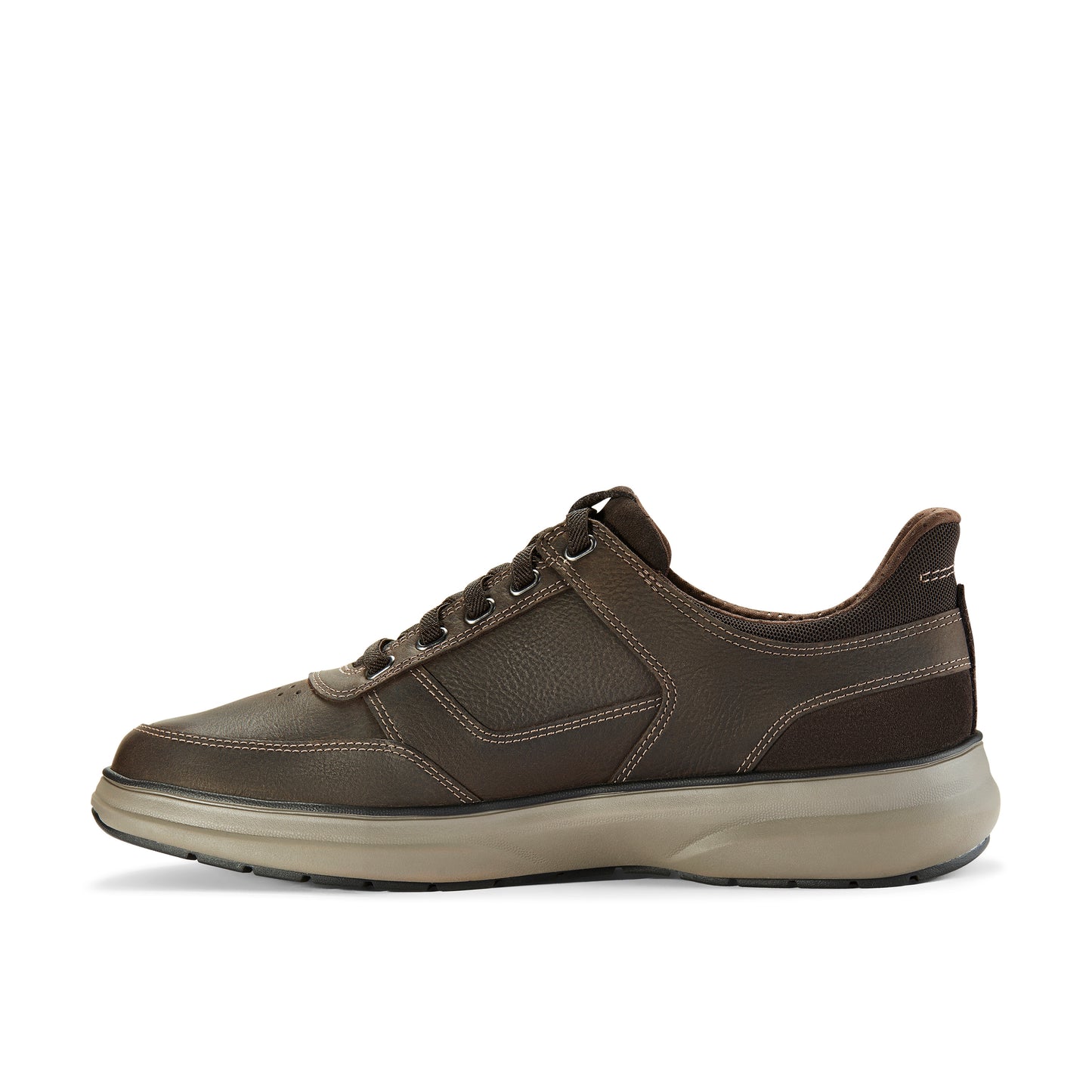 Clarks Mullan Easy Dark Brown Leather Shoes