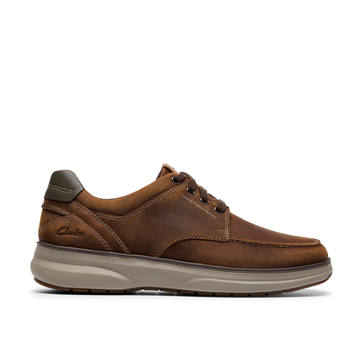 Clarks Mullan Moc Beeswax Leather Shoes