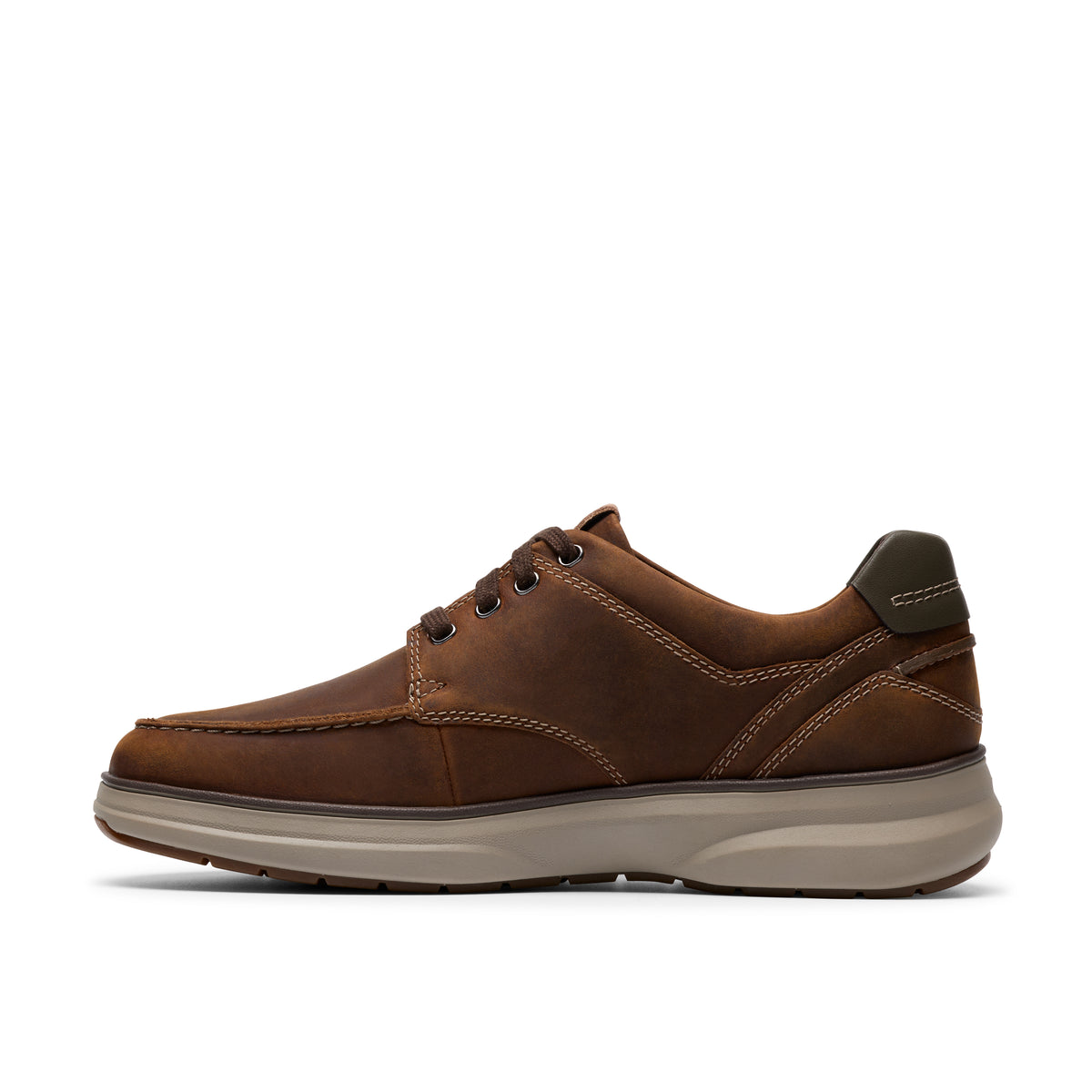 Clarks Mullan Moc Beeswax Leather Shoes