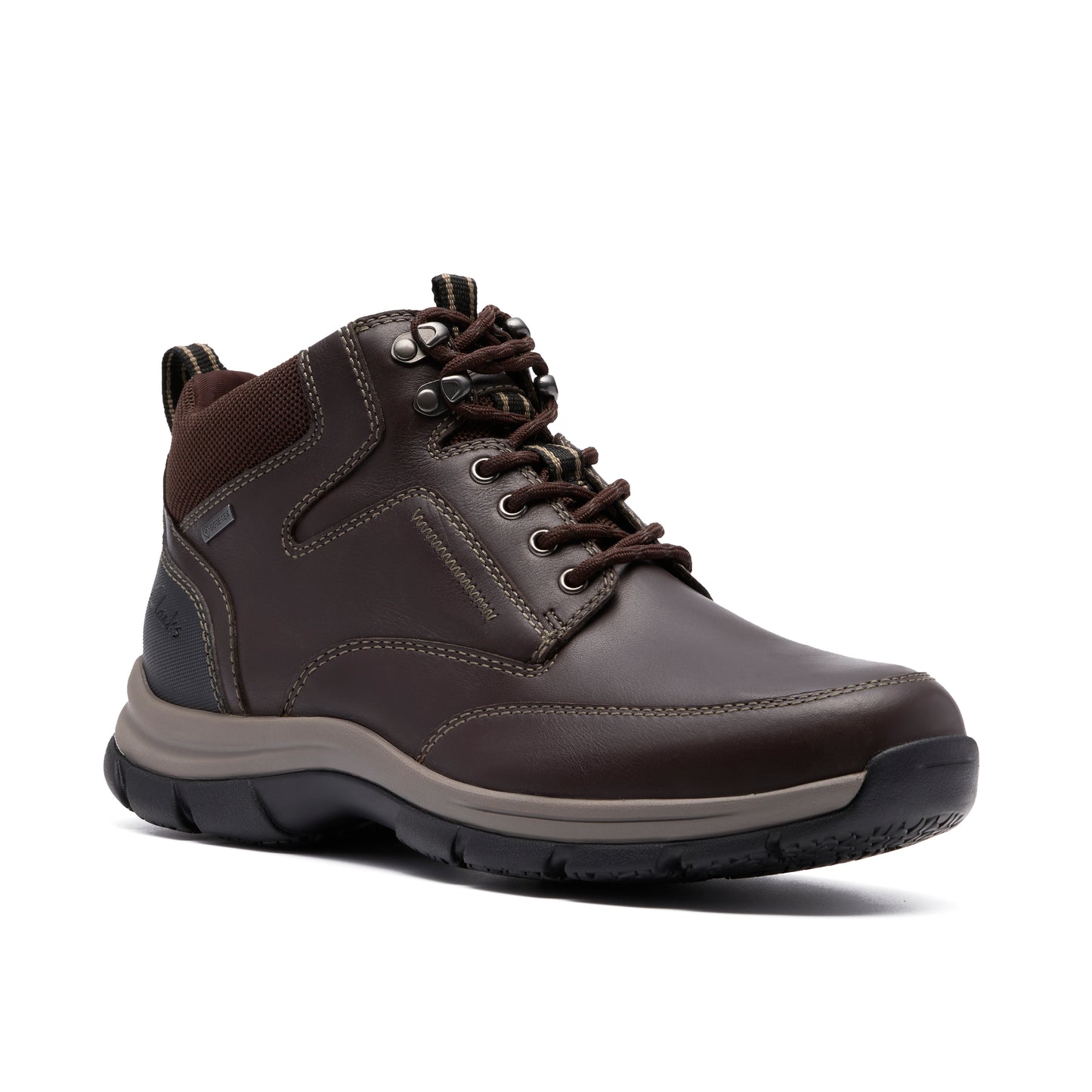 Clarks Spypath Hi GTX Dark Brown Leather Boots