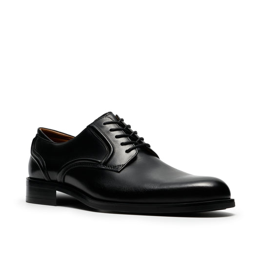 Clarks CraftRemi Lace Black Leather Shoes
