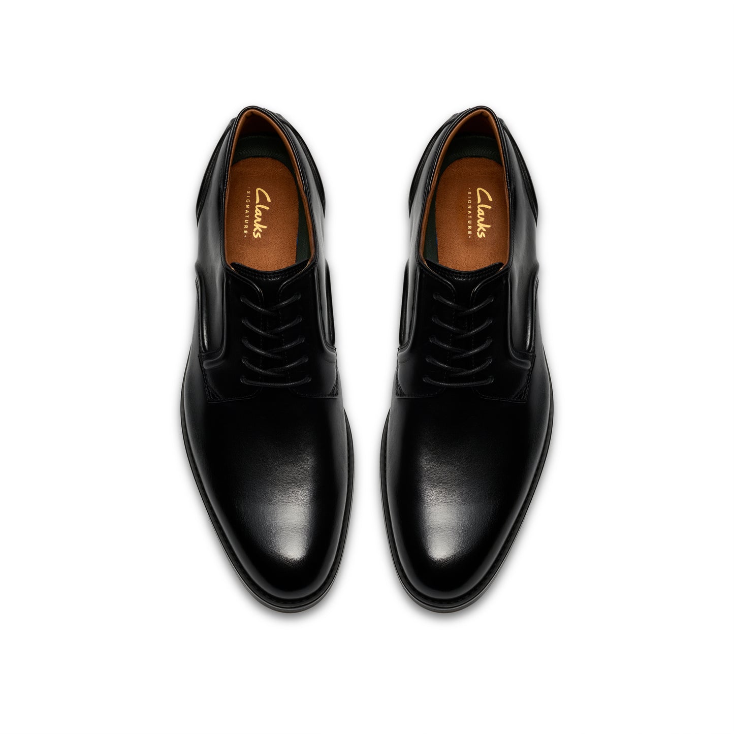 Clarks CraftRemi Lace Black Leather Shoes