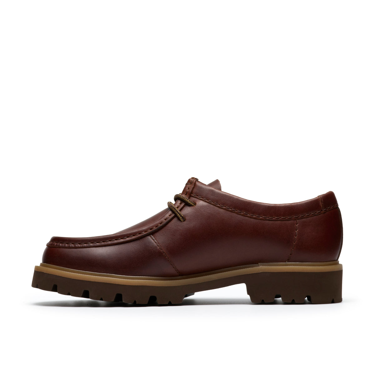 Clarks Cleyhill Seam Brown Leather Shoes