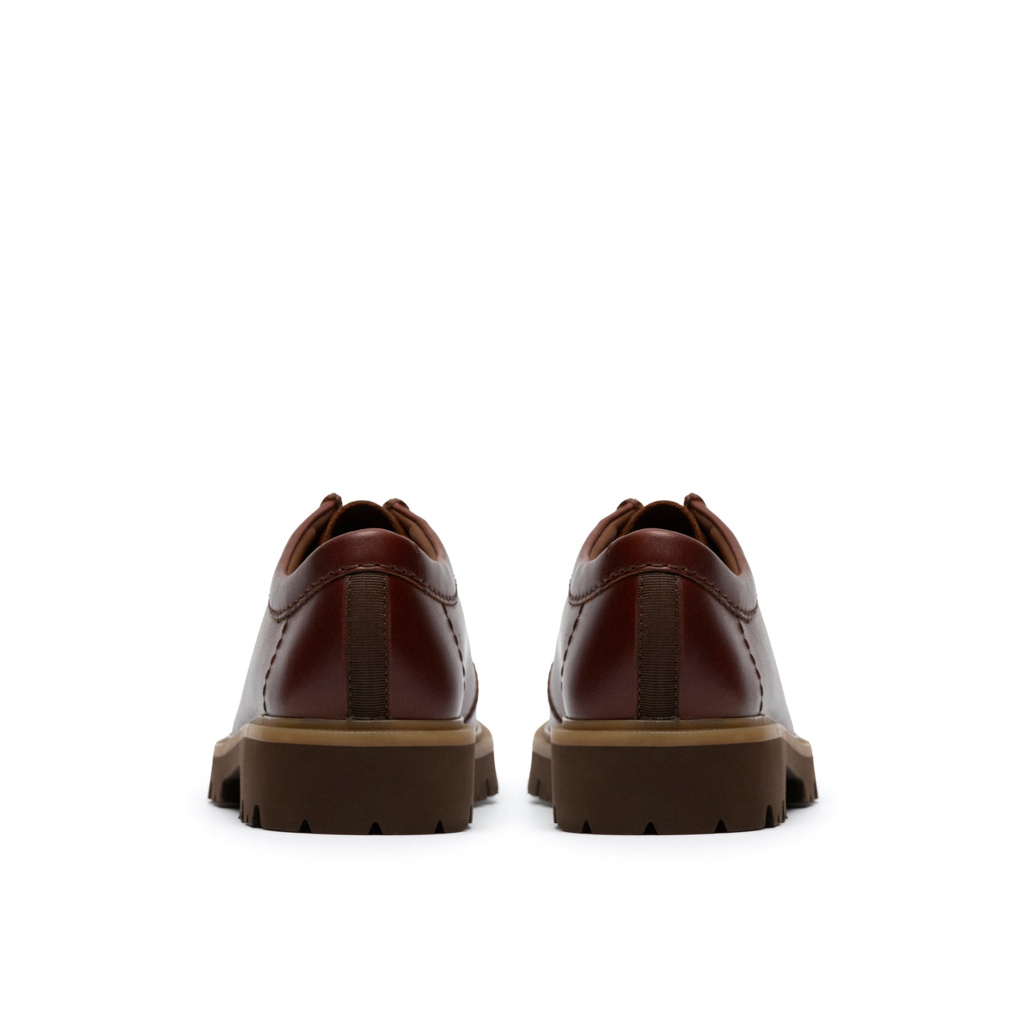 Clarks Cleyhill Seam Brown Leather Shoes