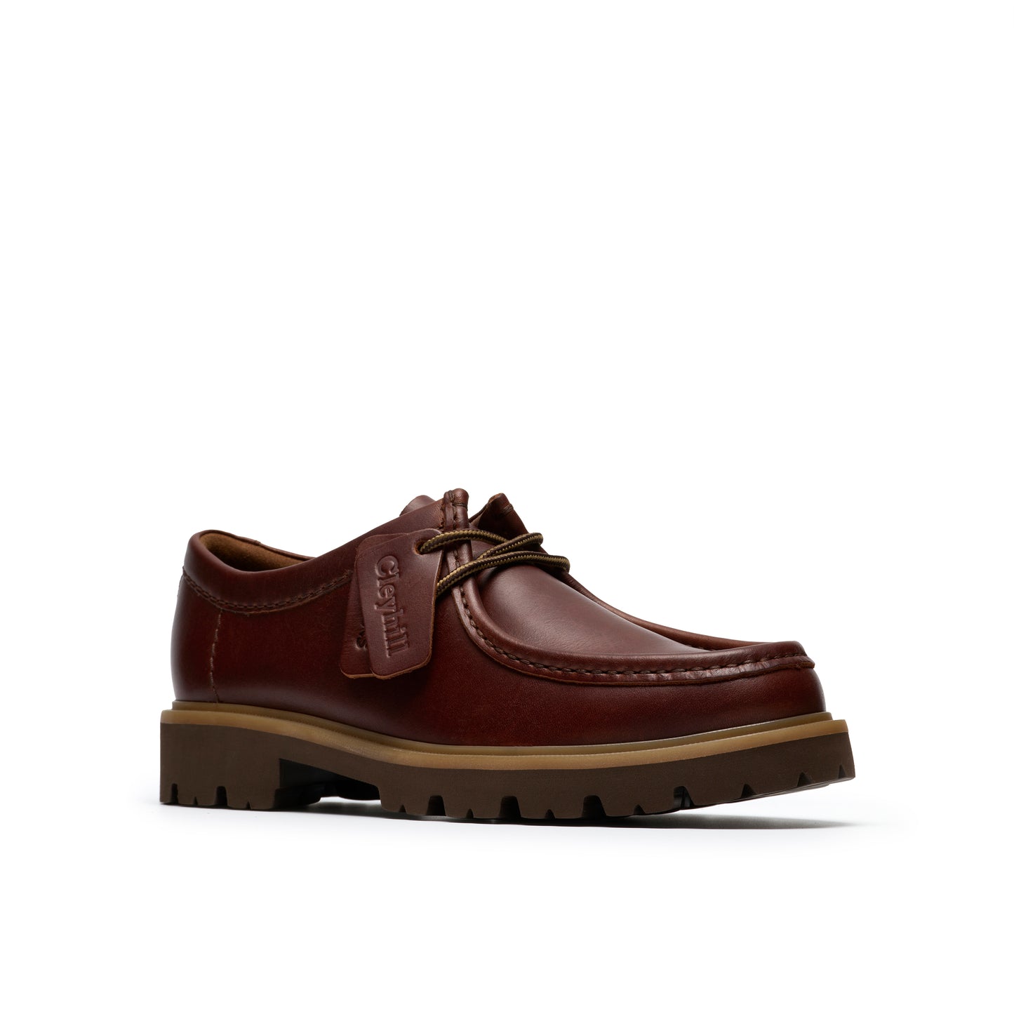 Clarks Cleyhill Seam Brown Leather Shoes