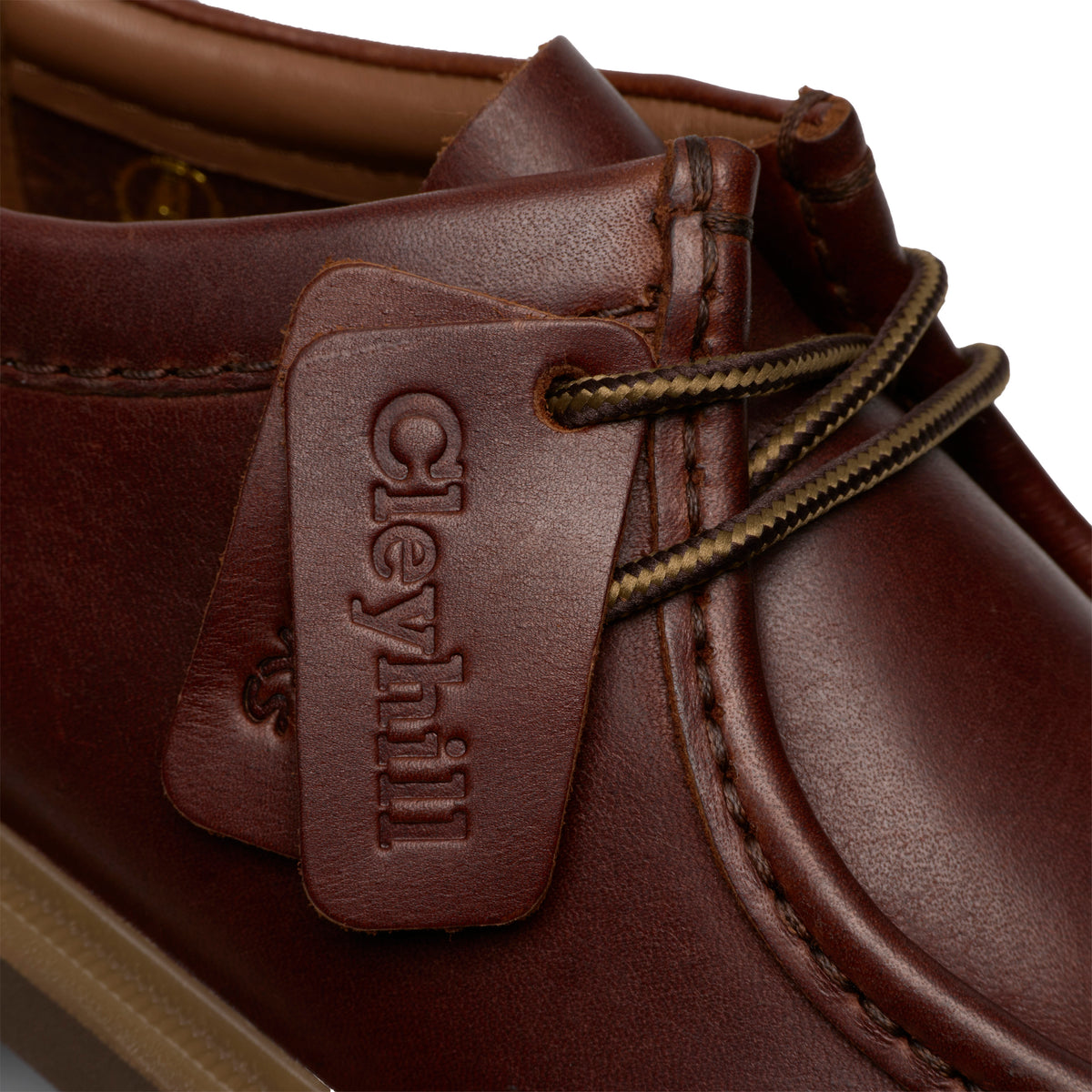 Clarks Cleyhill Seam Brown Leather Shoes
